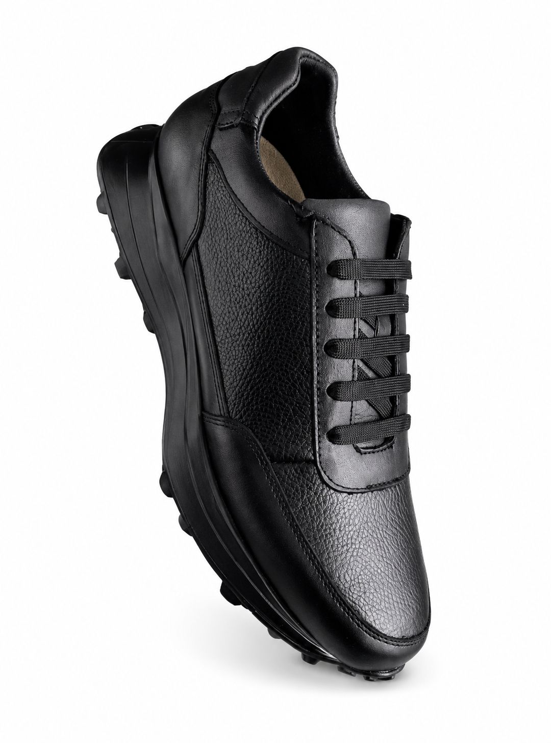 Tenis negro piel