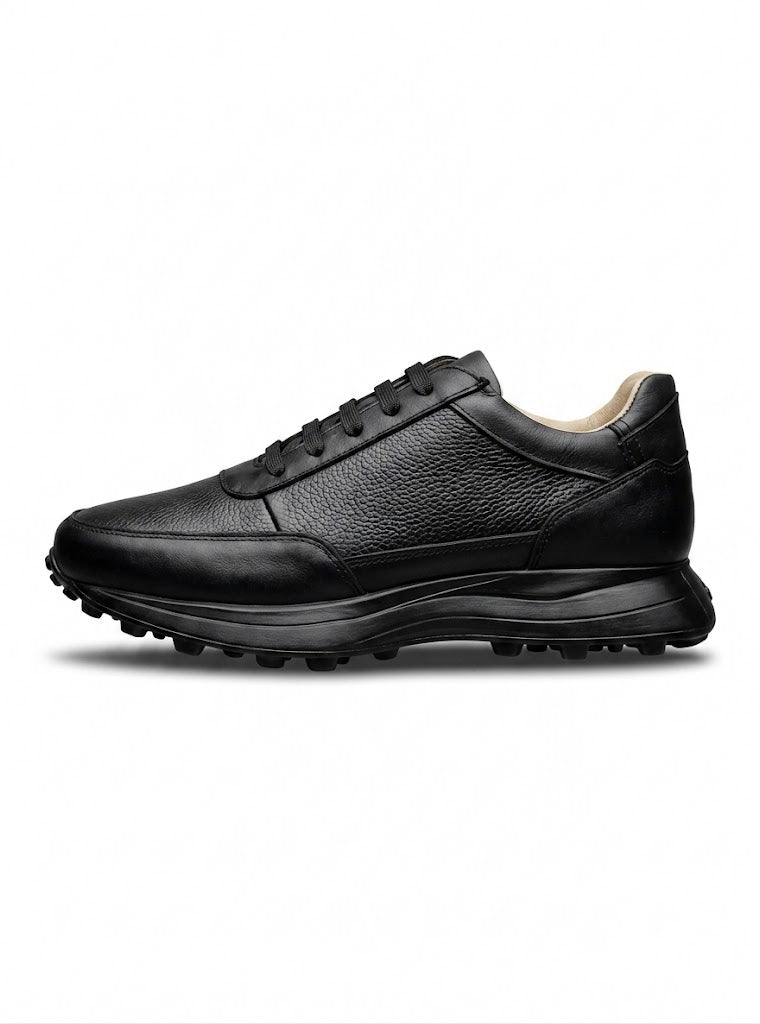 Tenis negro piel